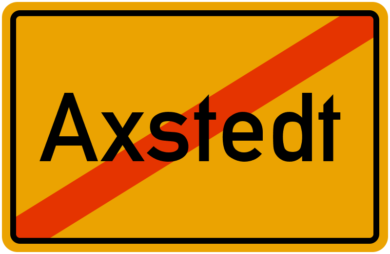 Ortsschild Axstedt