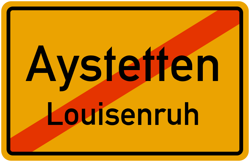 Ortsschild Aystetten