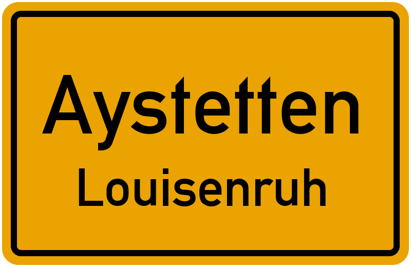 Ortsschild Aystetten