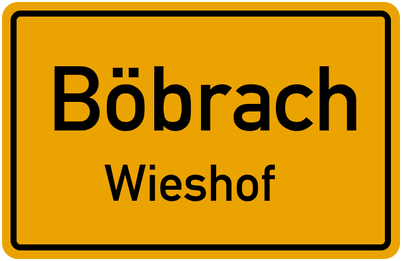 Ortsschild Böbrach