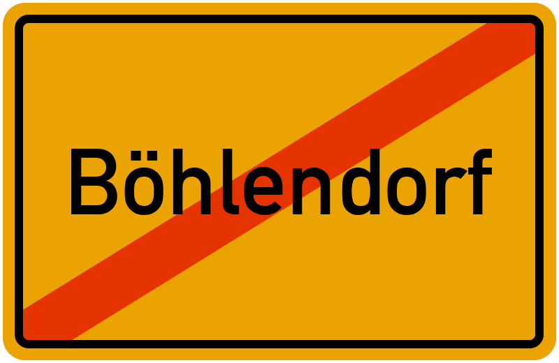 Ortsschild Böhlendorf
