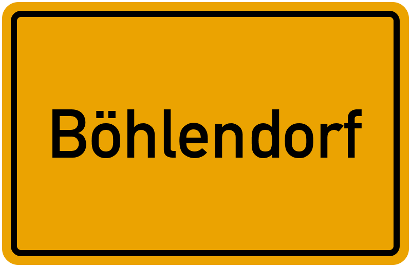 Ortsschild Böhlendorf