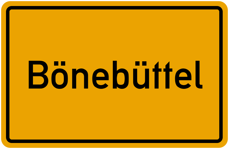 Ortsschild Bönebüttel