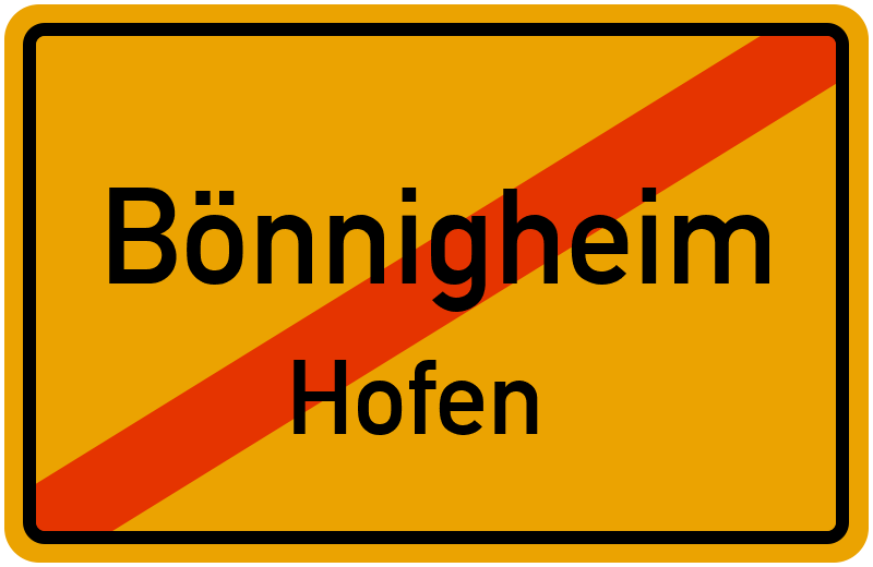 Ortsschild Bönnigheim