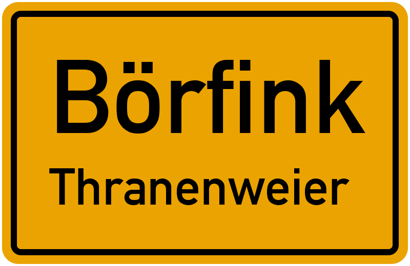 Ortsschild Börfink