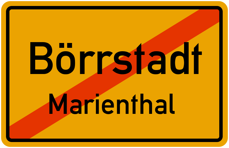 Ortsschild Börrstadt