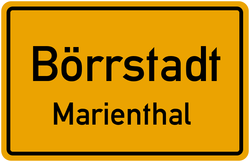 Ortsschild Börrstadt