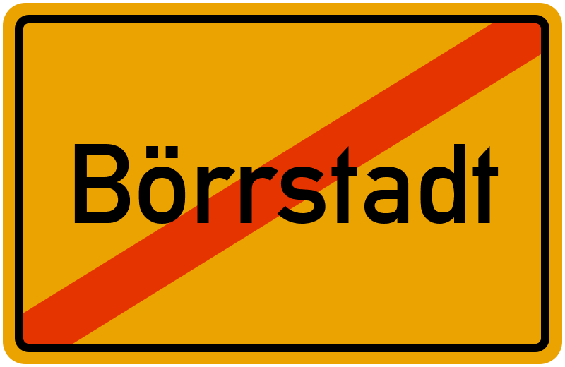 Ortsschild Börrstadt