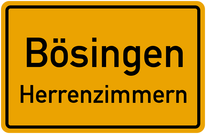 Ortsschild Bösingen