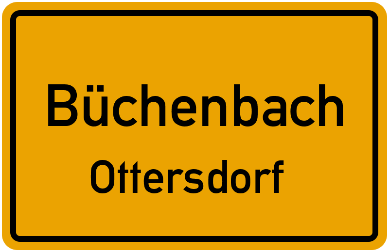 Ortsschild Büchenbach