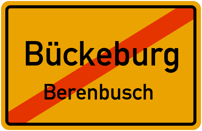 Ortsschild Bückeburg