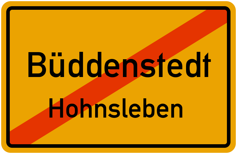 Ortsschild Büddenstedt