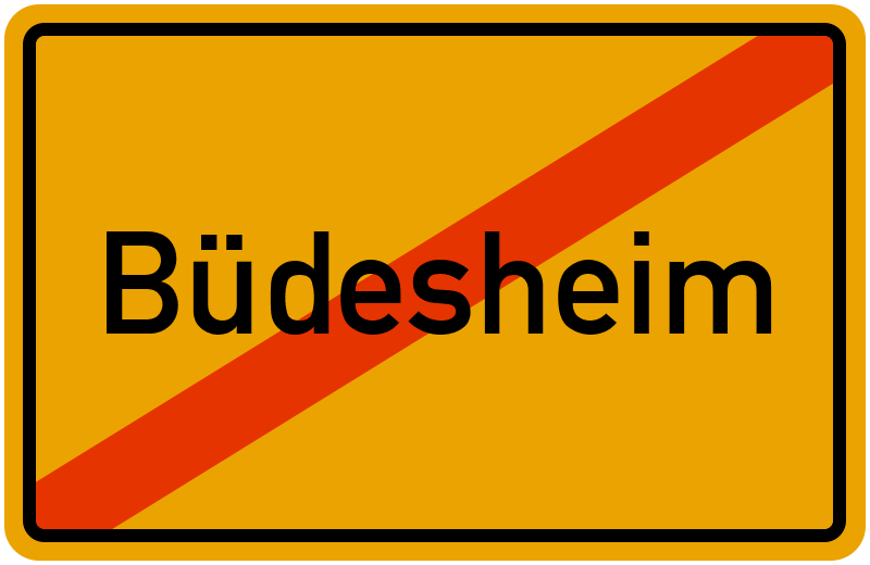 Ortsschild Büdesheim