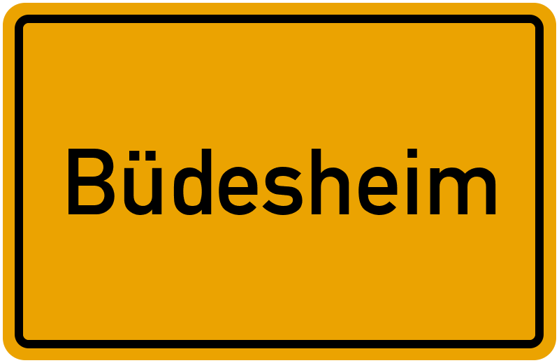 Ortsschild Büdesheim