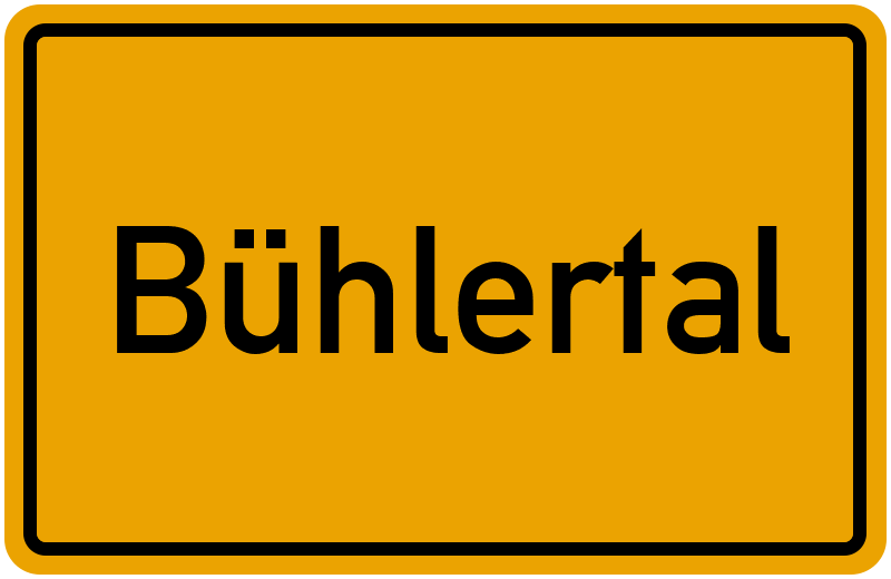 Ortsschild Bühlertal
