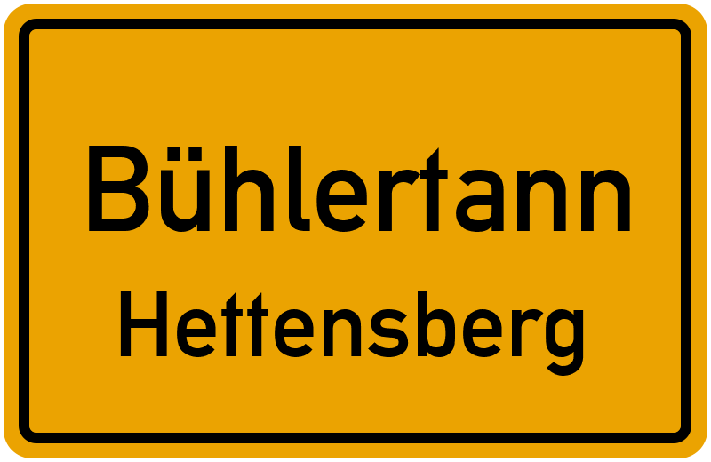 Ortsschild Bühlertann