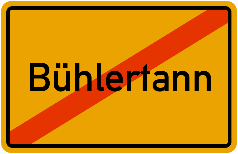 Ortsschild Bühlertann