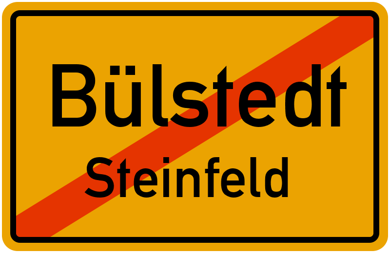 Ortsschild Bülstedt