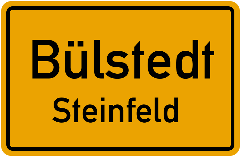 Ortsschild Bülstedt