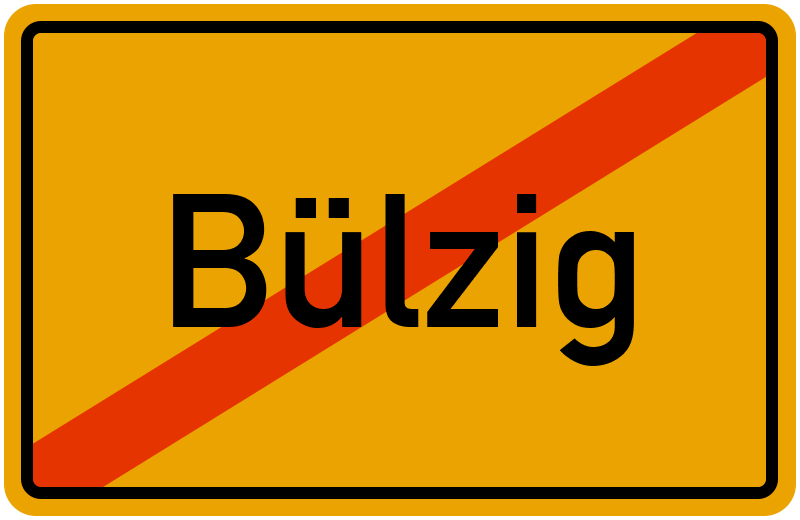 Ortsschild Bülzig