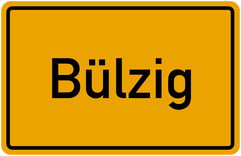 Ortsschild Bülzig