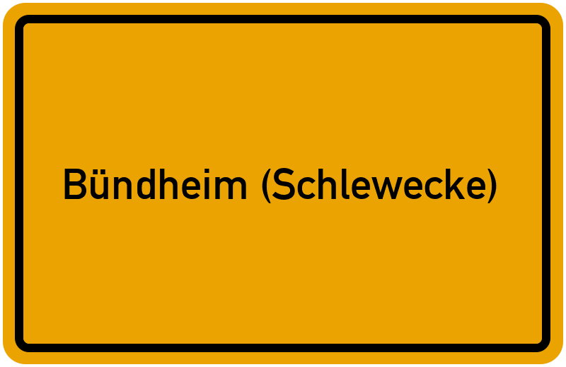 Ortsschild Bündheim (Schlewecke)