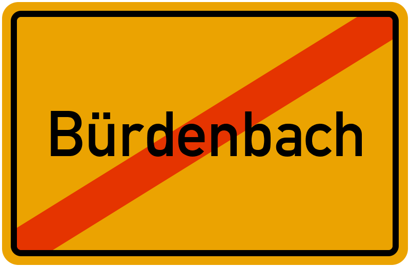 Ortsschild Bürdenbach