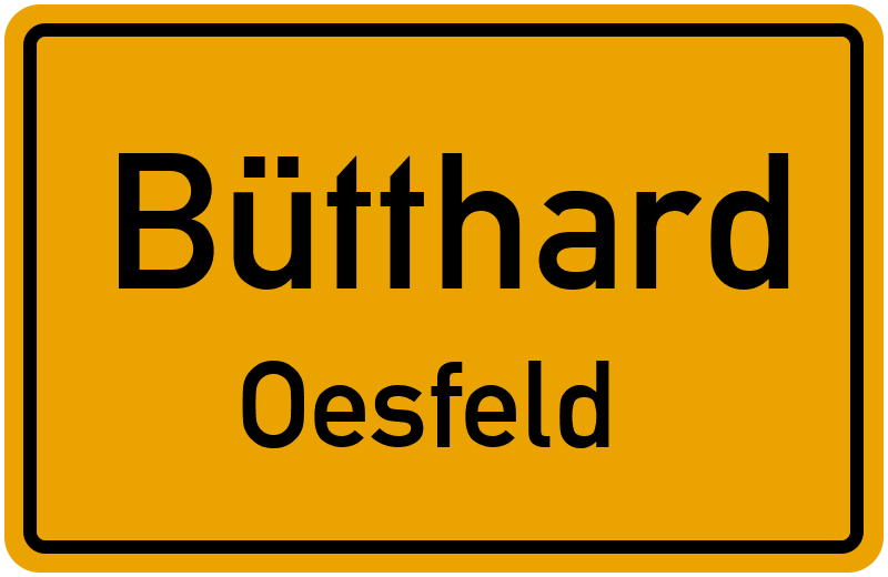 Ortsschild Bütthard