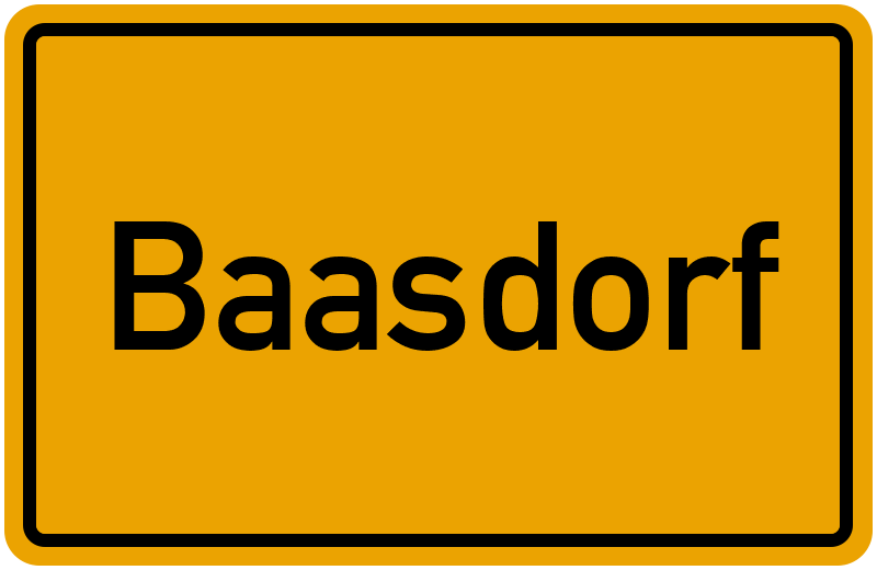 Ortsschild Baasdorf