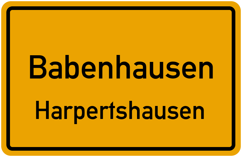 Ortsschild Babenhausen