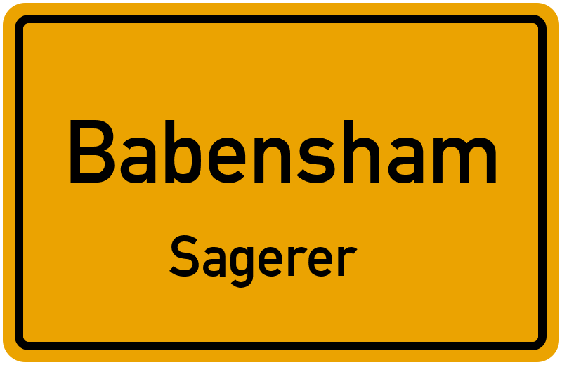 Sagerer in 83547 Babensham (Bayern)