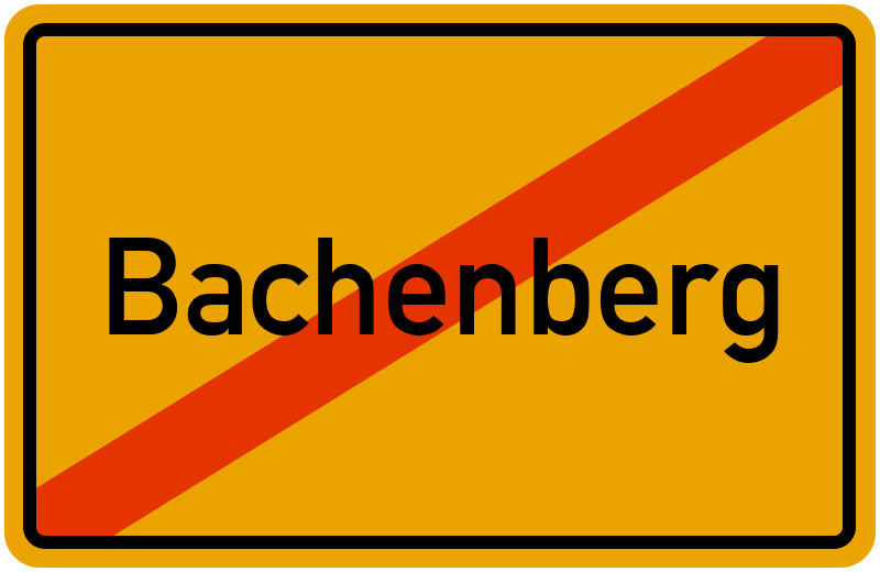 Ortsschild Bachenberg