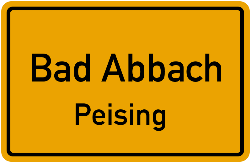 Ortsschild Bad Abbach
