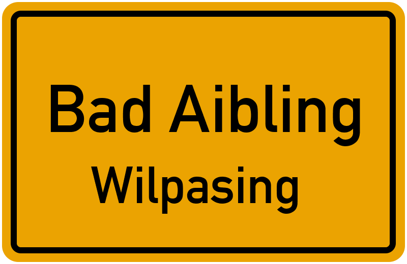 Ortsschild Bad Aibling