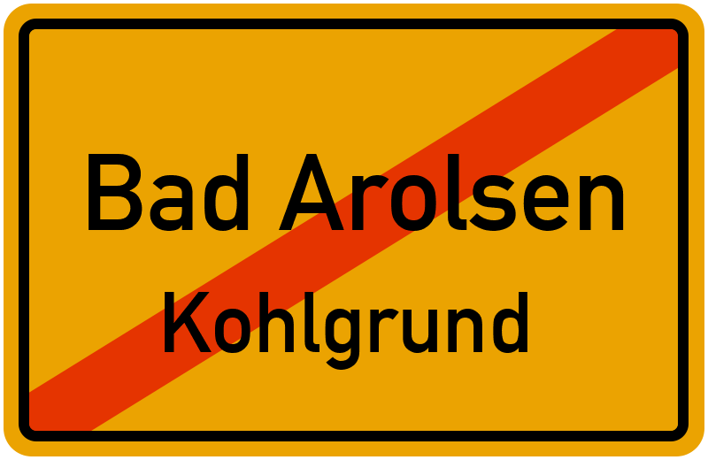 Ortsschild Bad Arolsen