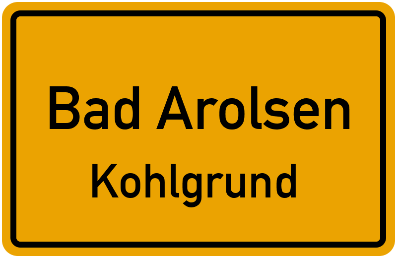Ortsschild Bad Arolsen
