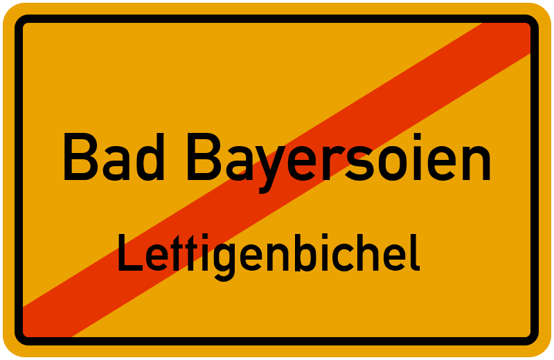 Ortsschild Bad Bayersoien