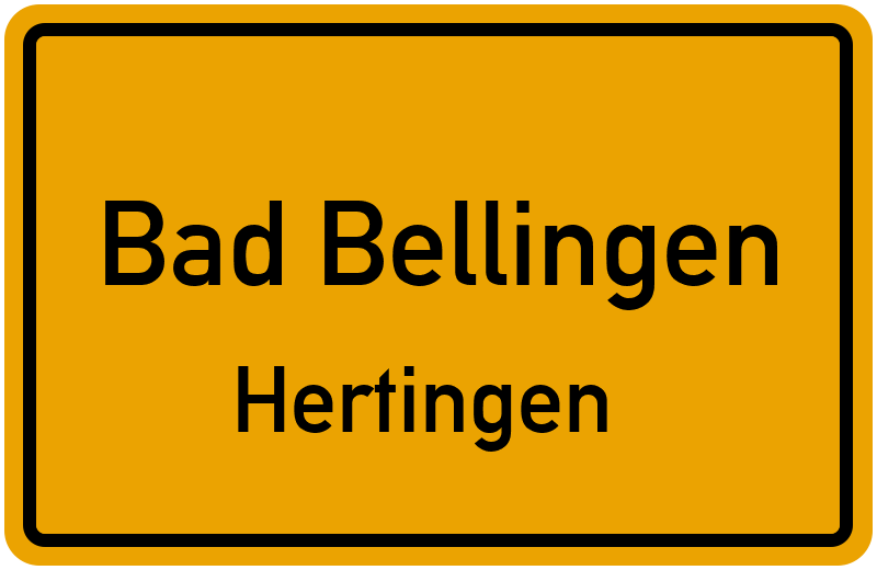 Ortsschild Bad Bellingen
