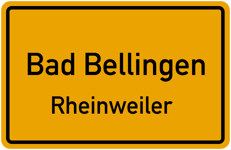 Ortsschild Bad Bellingen