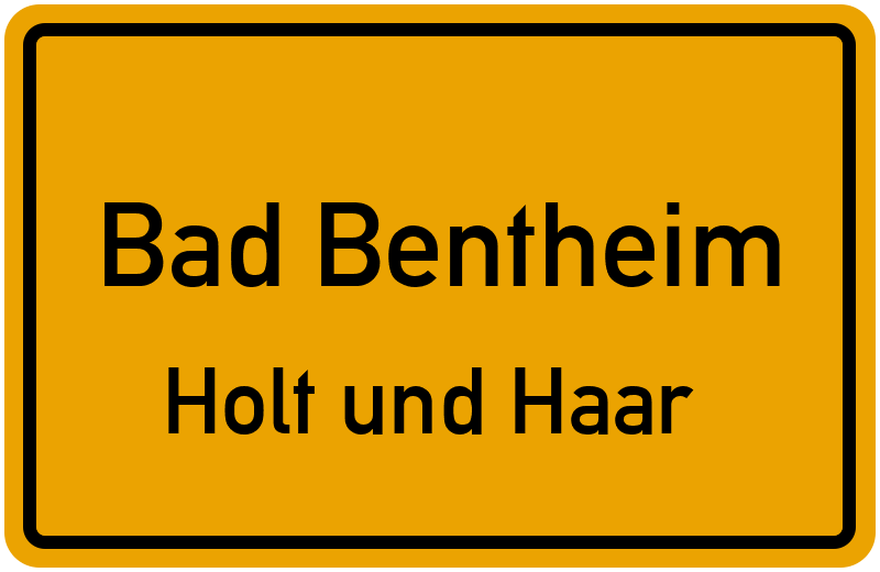 Ortsschild Bad Bentheim