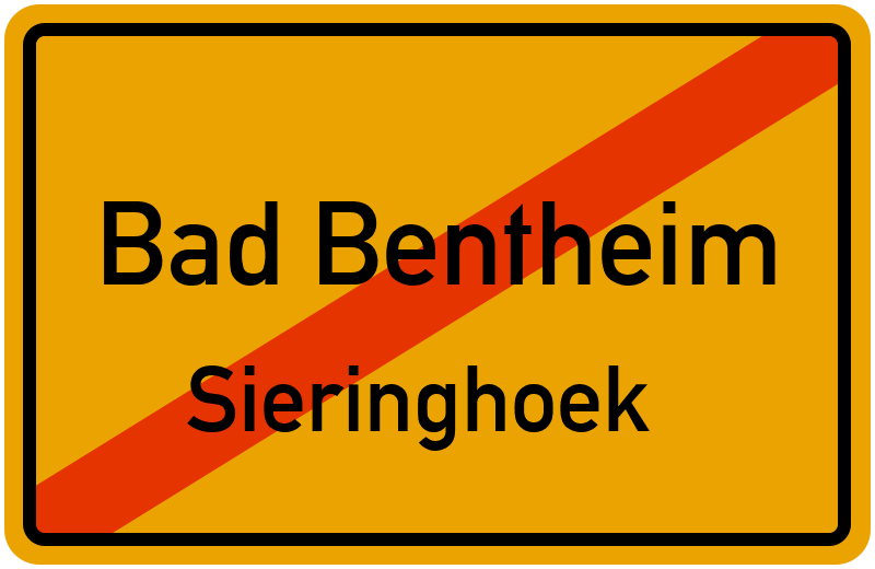 Ortsschild Bad Bentheim