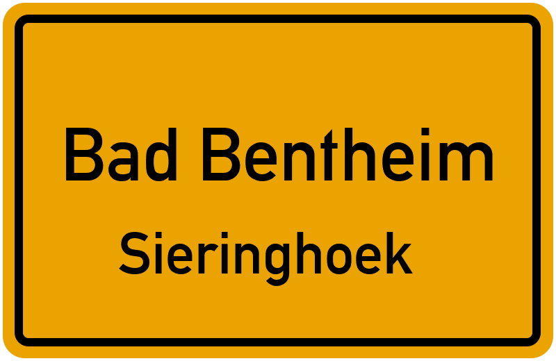 Ortsschild Bad Bentheim
