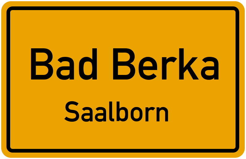 Ortsschild Bad Berka