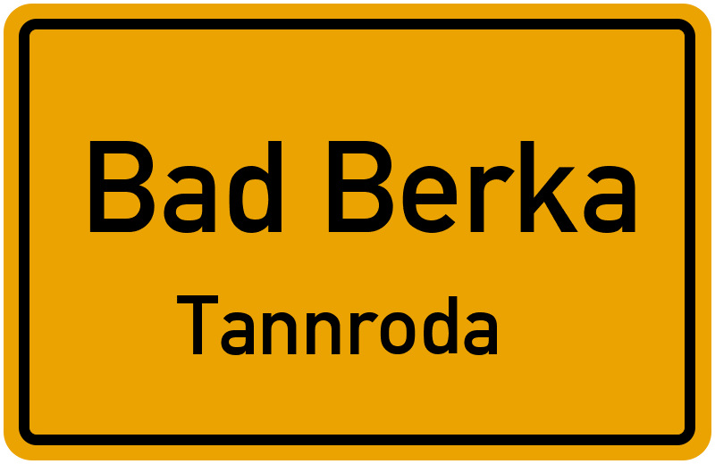 Ortsschild Bad Berka