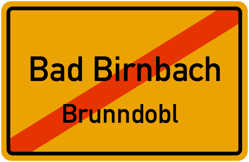 Ortsschild Bad Birnbach