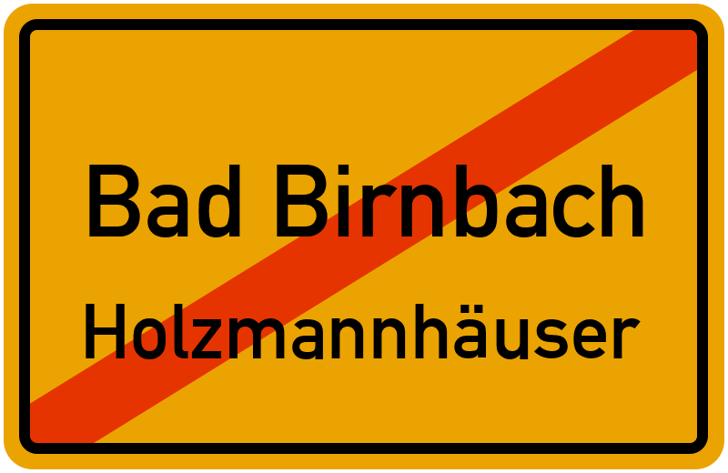 Ortsschild Bad Birnbach