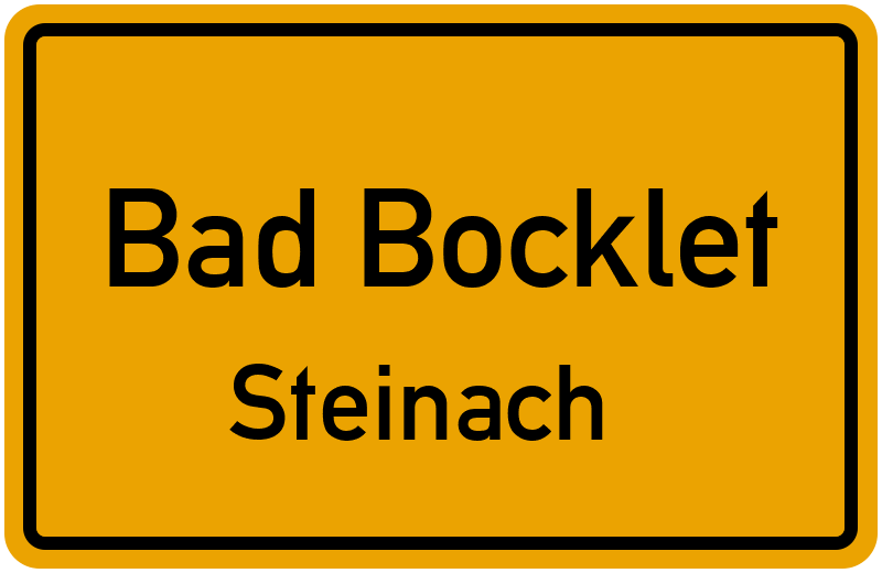 Ortsschild Bad Bocklet