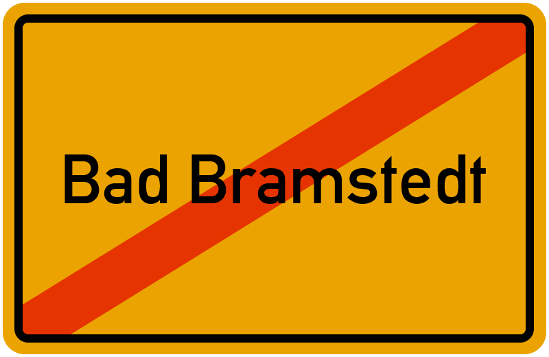 Ortsschild Bad Bramstedt