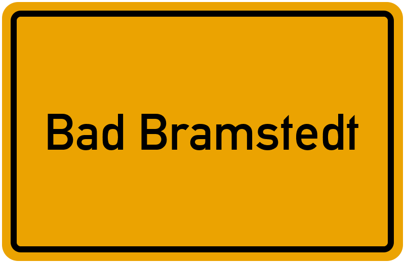 Ortsschild Bad Bramstedt
