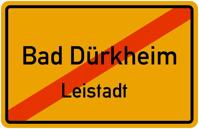 Ortsschild Bad Dürkheim